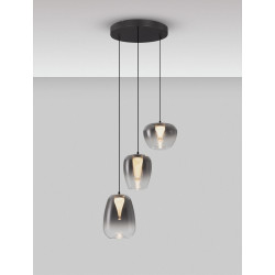 LUCES JAREVIA LE45122/6 hanging lamp with 3 LED lampshades 3000K