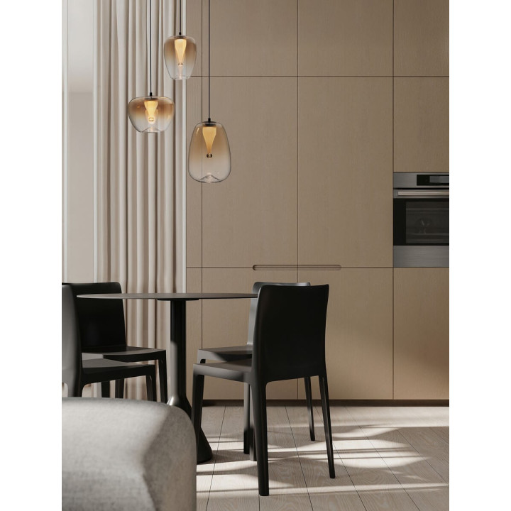 LUCES JAREVIA LE45122/6 lampa wisząca z 3 kloszami LED 3000K