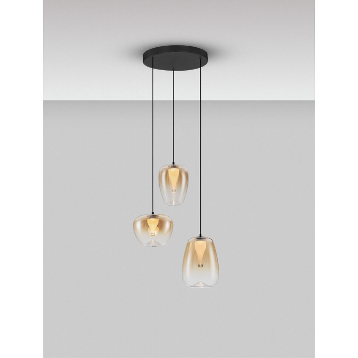 LUCES JAREVIA LE45122/6 hanging lamp with 3 LED lampshades 3000K