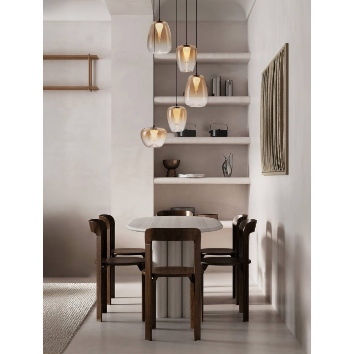 LUCES JAREVIA LE45123/7 LED pendant lamp 3000K 18W 5 lampshades