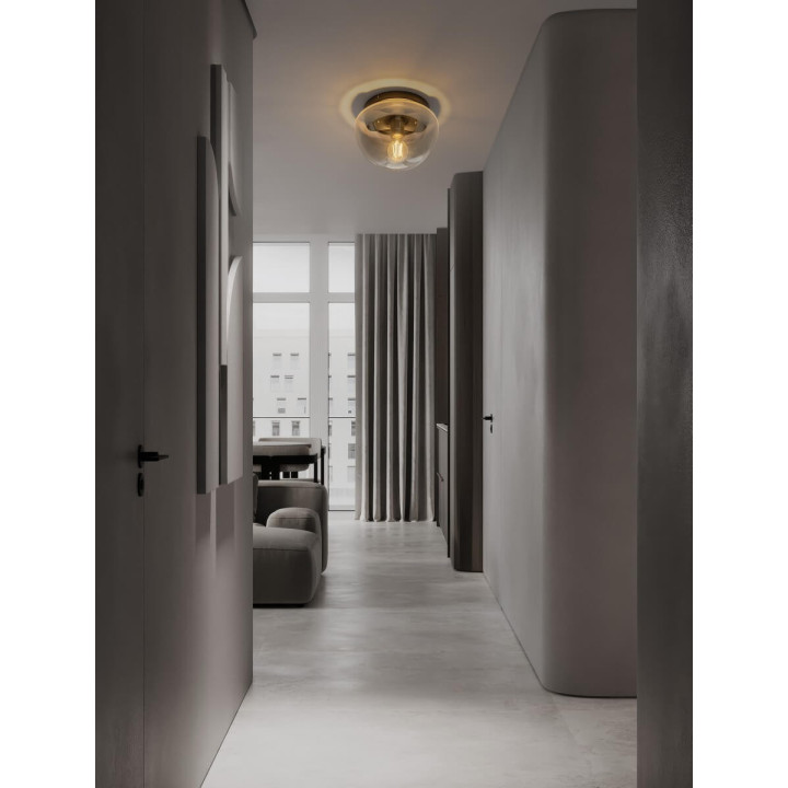 LUCES NUNLENA LE45188/9 lampa sufitowa czarna E27 25/32cm