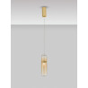 LUCES REBALVO LE45198 złota lampa wisząca LED smukły design