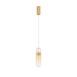 LUCES REBALVO LE45198 złota lampa wisząca LED smukły design