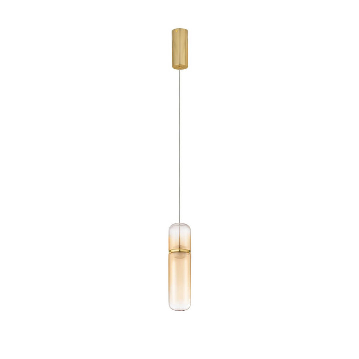 LUCES REBALVO LE45198 złota lampa wisząca LED smukły design