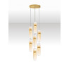 LUCES REBALVO LE45201 LED pendant lamp 49W 7 shades gold