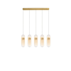 LUCES REBALVO LE45202 LED pendant lamp 3000K 35W 5 lampshades
