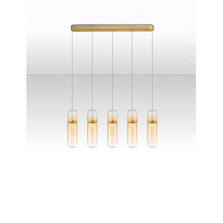 LUCES REBALVO LE45202 lampa wisząca LED 3000K 35W 5 kloszy
