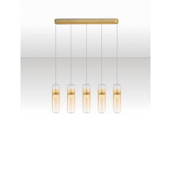 LUCES REBALVO LE45202 LED pendant lamp 3000K 35W 5 lampshades