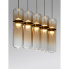 LUCES REBALVO LE45202 LED pendant lamp 3000K 35W 5 lampshades