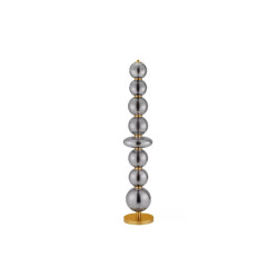 LUCES BRIVANO LE45144 lampa podłogowa LED 3000K złota/szara