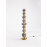 LUCES BRIVANO LE45144 LED floor lamp 3000K gold/gray