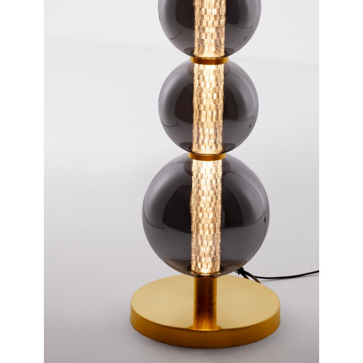 LUCES BRIVANO LE45144 LED floor lamp 3000K gold/gray