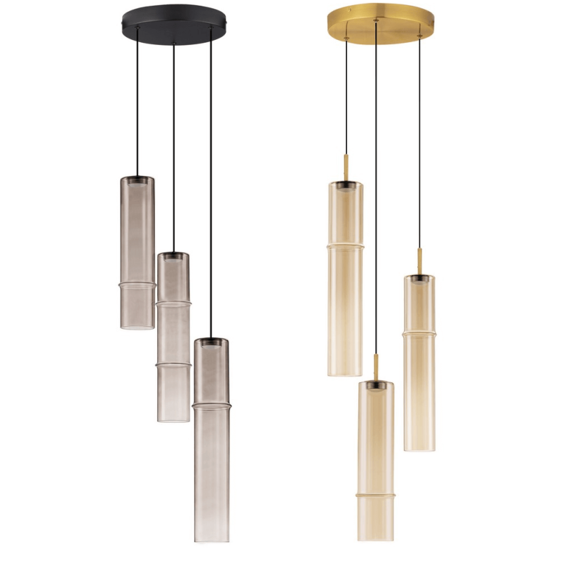 LUCES SARTANO LE45163/7 hanging lamp 3 LED tubes 3000K