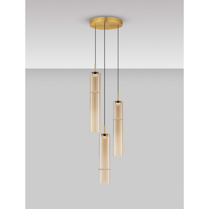 LUCES SARTANO LE45163/7 hanging lamp 3 LED tubes 3000K