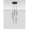 LUCES SARTANO LE45164/8 hanging lamp 5 LED tubes mocha, gold