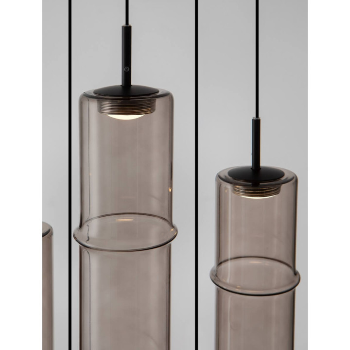 LUCES SARTANO LE45164/8 hanging lamp 5 LED tubes mocha, gold