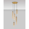 LUCES SARTANO LE45164/8 hanging lamp 5 LED tubes mocha, gold
