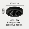 SLED MULTILINE HELGO lampa magnetyczna LED 8W do szyn 48V