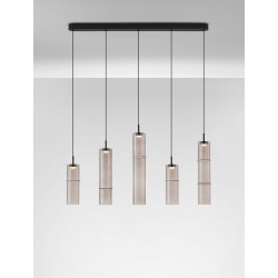 LUCES SARTANO LE45165/9 lampa wisząca LED 3000K 18W 5 kloszy