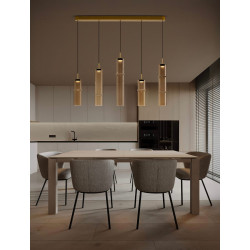 LUCES SARTANO LE45165/9 lampa wisząca LED 3000K 18W 5 kloszy