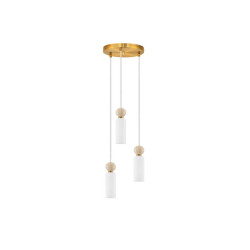 LUCES CORVIZO LE45274 lampa wisząca 3xG9 złoto/szkło