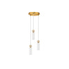 LUCES CORVIZO LE45274 lampa wisząca 3xG9 złoto/szkło