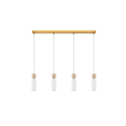LUCES CORVIZO LE45275 pendant lamp G9 4 shades gold