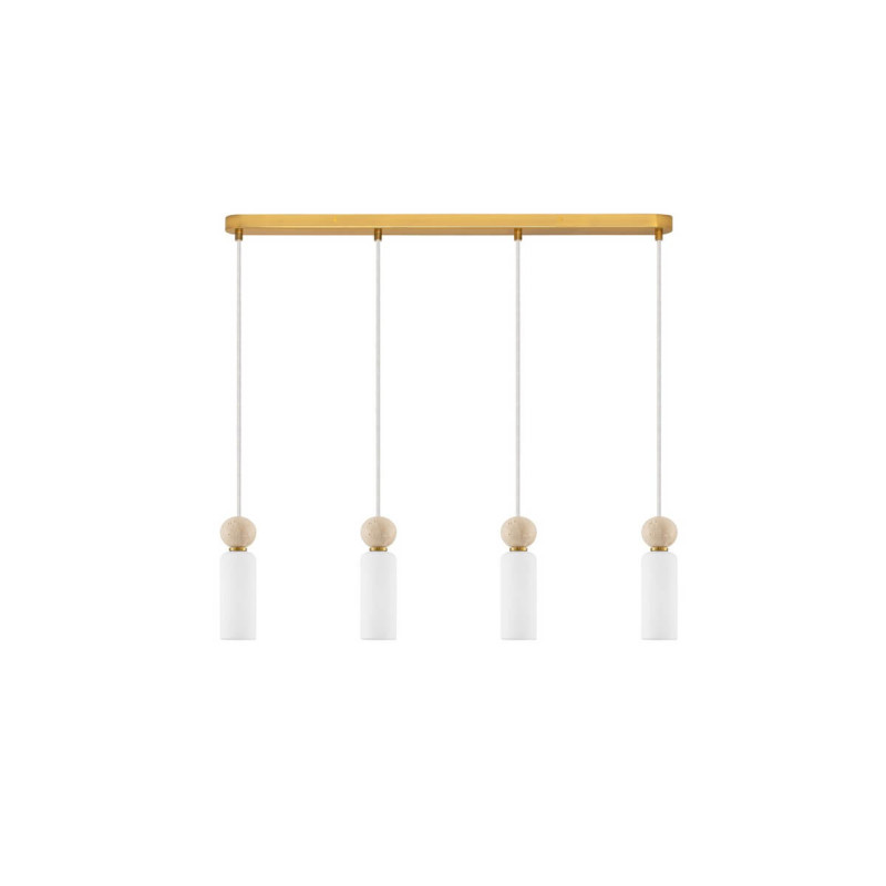 LUCES CORVIZO LE45275 lampa wisząca G9 4 klosze złota