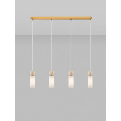 LUCES CORVIZO LE45275 lampa wisząca G9 4 klosze złota