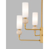 LUCES CORVIZO LE45276/7 lampa wisząca G9 6/10 kloszy złota