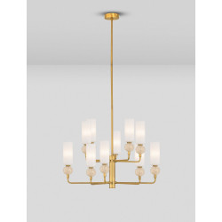LUCES CORVIZO LE45276/7 lampa wisząca G9 6/10 kloszy złota