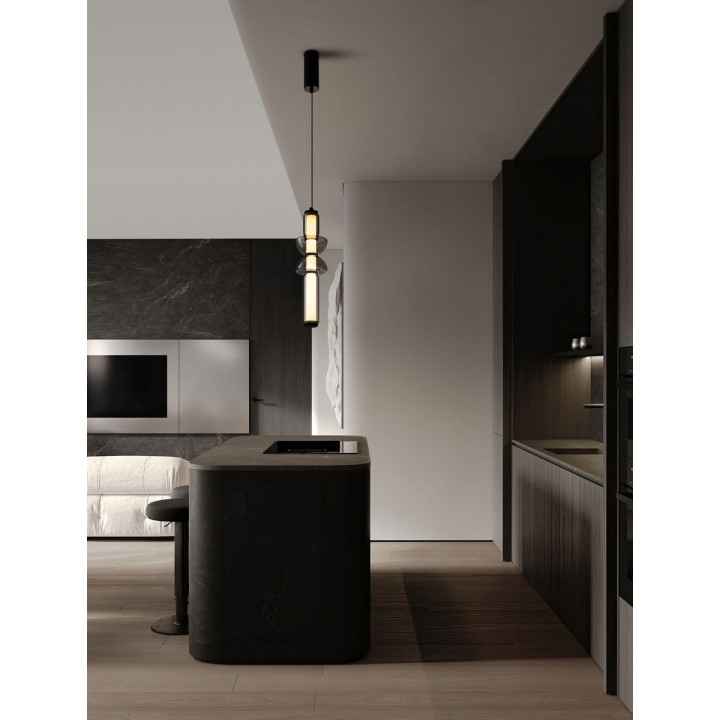 LUCES GLORICA LE45191 lampa wisząca szkło, metal LED 3000K