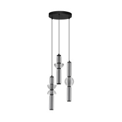 LUCES GLORICA LE45193 LED pendant lamp 37W – 3 shades grey