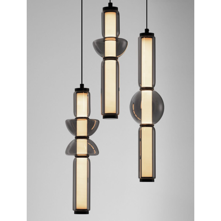 LUCES GLORICA LE45193 LED pendant lamp 37W &ndash; 3 shades grey