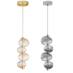 LUCES TANVERA LE45204/7 lampa wisząca szklana LED 15W 3000K