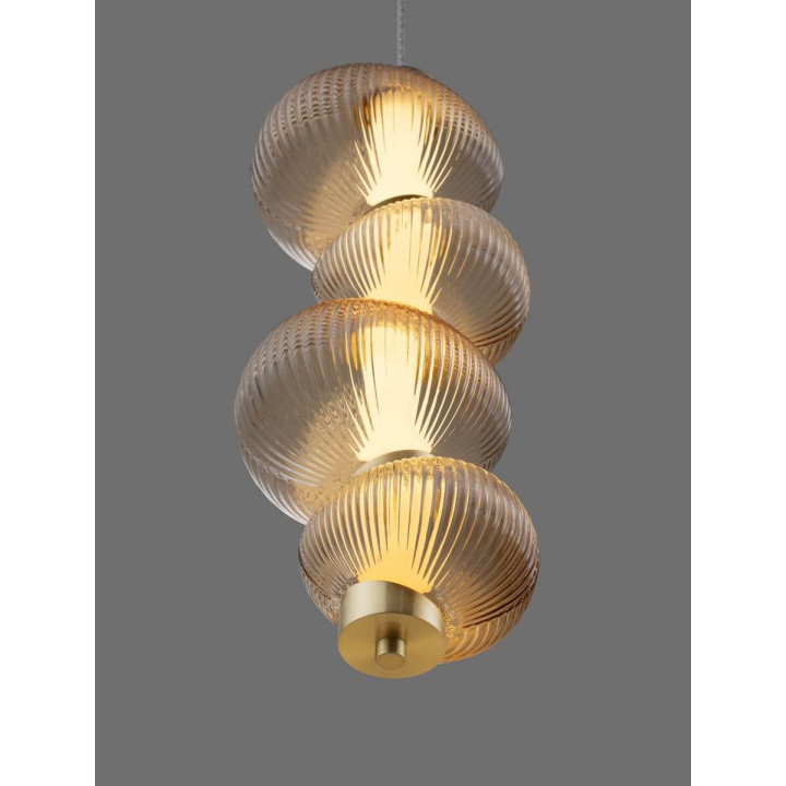 LUCES TANVERA LE45204/7 lampa wisząca szklana LED 15W 3000K