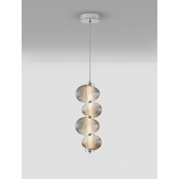 LUCES TANVERA LE45204/7 lampa wisząca szklana LED 15W 3000K