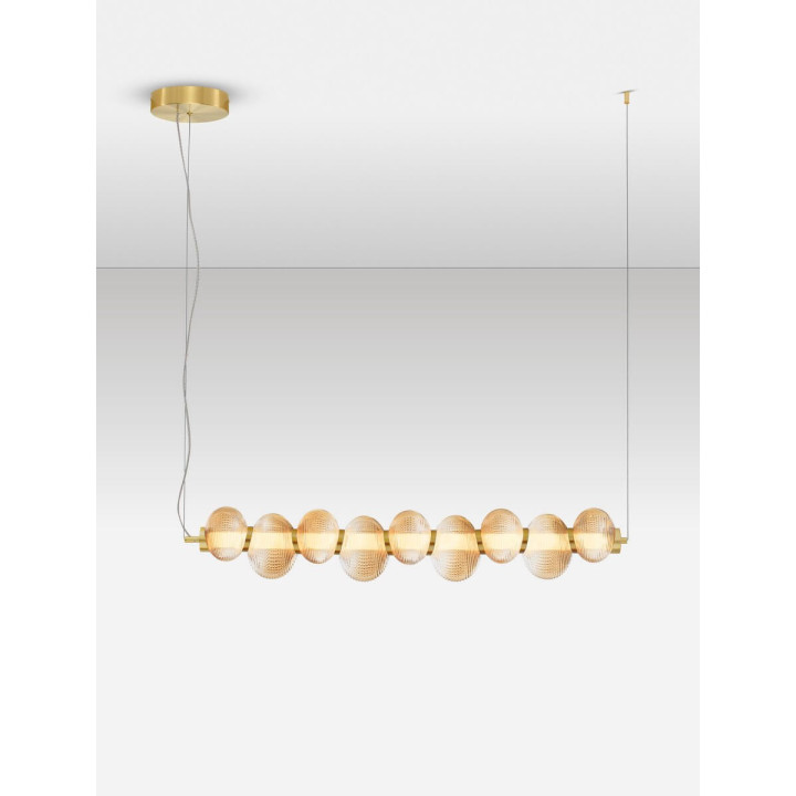 LUCES TANVERA LE45206/9 lampa wisząca LED 30W złota, szara