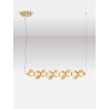 LUCES TANVERA LE45206/9 LED pendant lamp 30W gold, gray
