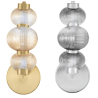 LUCES TANVERA LE45205/8 LED wall lamp gold, grey metal/glass