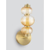 LUCES TANVERA LE45205/8 LED wall lamp gold, grey metal/glass