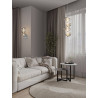 LUCES TANVERA LE45205/8 kinkiet LED złoty, szary metal/szkło