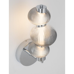 LUCES TANVERA LE45205/8 LED wall lamp gold, grey metal/glass