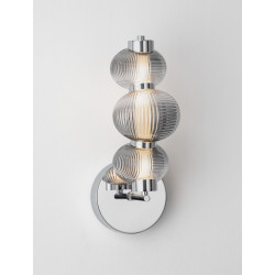 LUCES TANVERA LE45205/8 LED wall lamp gold, grey metal/glass