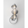 LUCES TANVERA LE45205/8 LED wall lamp gold, grey metal/glass