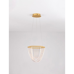LUCES ZARLINO LE45391 LED pendant lamp 20W gold modern