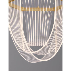 LUCES ZARLINO LE45391 LED pendant lamp 20W gold modern