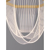 LUCES ZARLINO LE45391 LED pendant lamp 20W gold modern