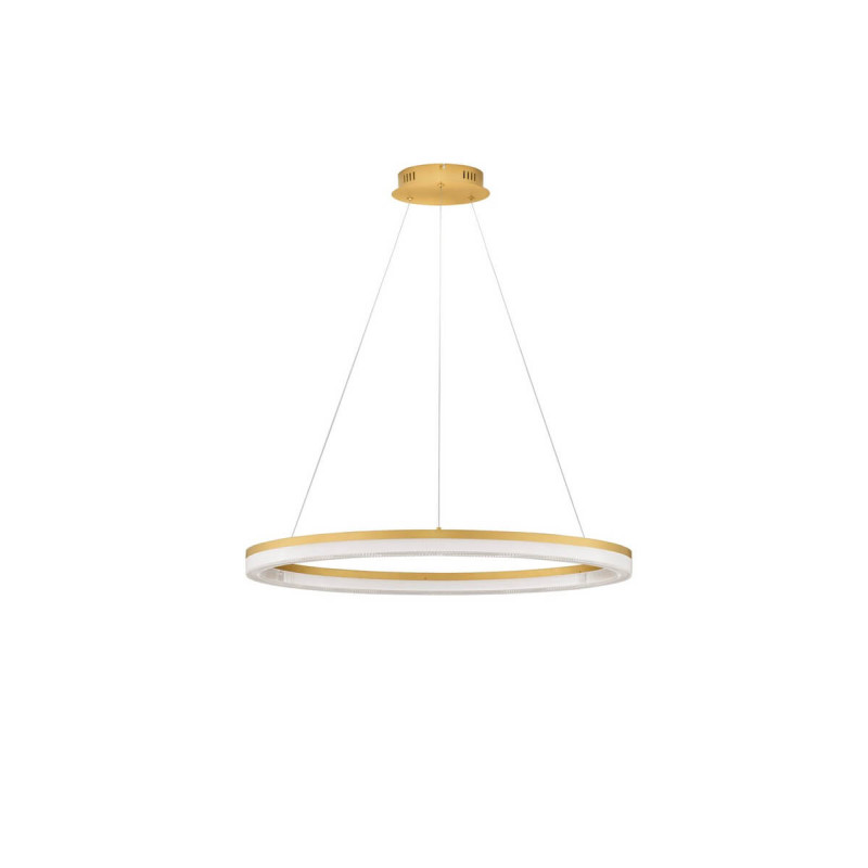 LUCES LANTELVO LE45392 lampa wisząca LED ring 80cm – złota