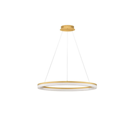LUCES LANTELVO LE45392 lampa wisząca LED ring 80cm – złota LUCES LANTELVO LE45392 lampa wisząca LED ring 80cm – złota